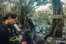 Mexico Tulum Scuba Diving Divespot Angelita Cenote Backpacking Backpacker Travel