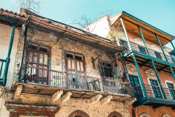 Panama City Casco Viejo Balcony Backpacker Backpacking Travel