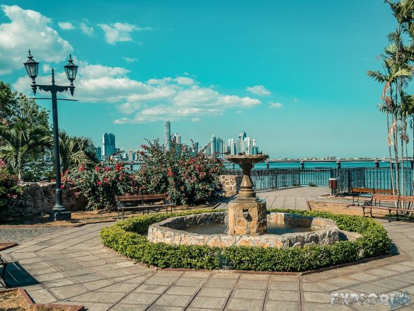 Panama City Casco Viejo Skyline Backpacker Backpacking Travel