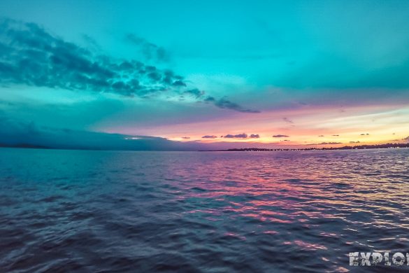 Panama Bocas Del Toro Isla Colon Sunset Scuba Nightdive Backpacking Backpacker Travel