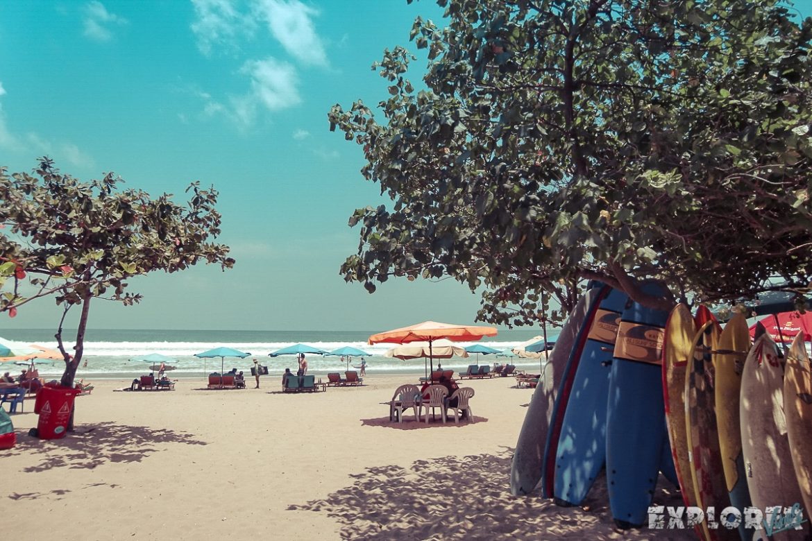 Indonesia Bali Kuta Beach Surfboard Backpacking Backpacker Travel