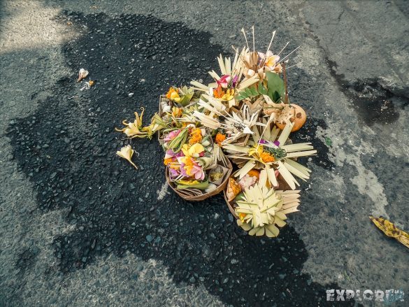 Indonesia Bali Ubud Offerings Backpacking Backpacker Travel
