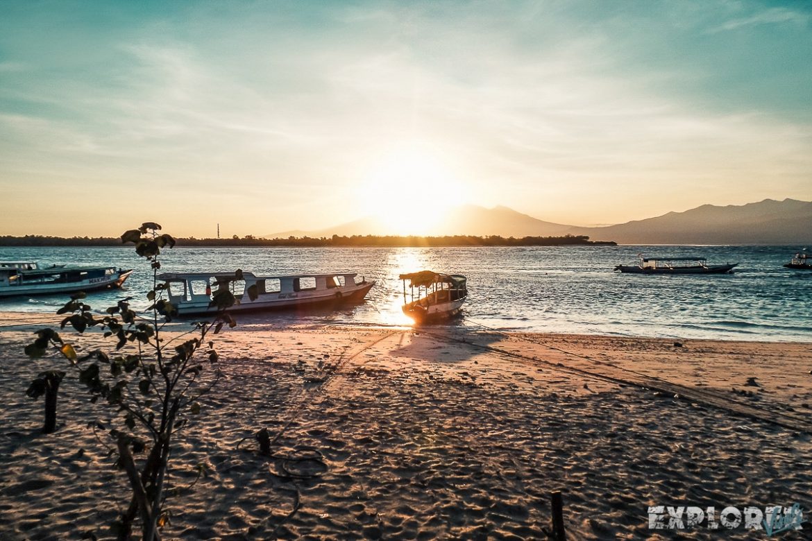 Indonesia Gili Trawangan Beach Sunrise Backpacker Backpacking Travel