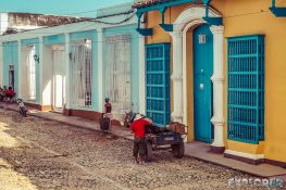 cuba trinidad streets horse cart backpacker backpacking travel