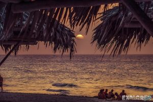 cuba varadero beach sunset backpacker backpacking travel