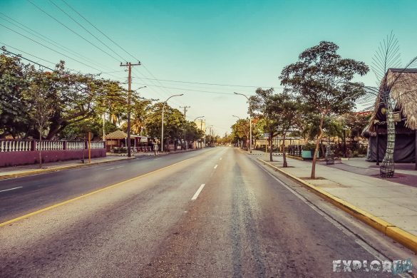 cuba varadero empty street morning backpacker backpacking travel