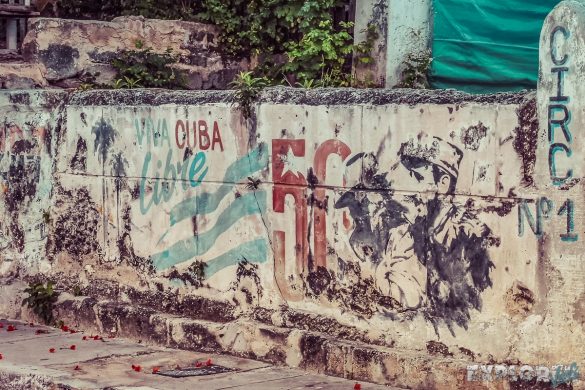 cuba varadero graffiti wall backpacker backpacking travel