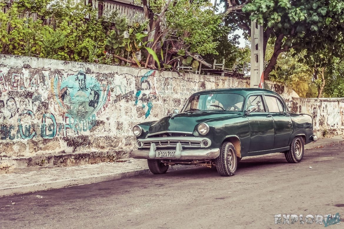 cuba varadero oldtimer graffiti backpacker backpacking travel