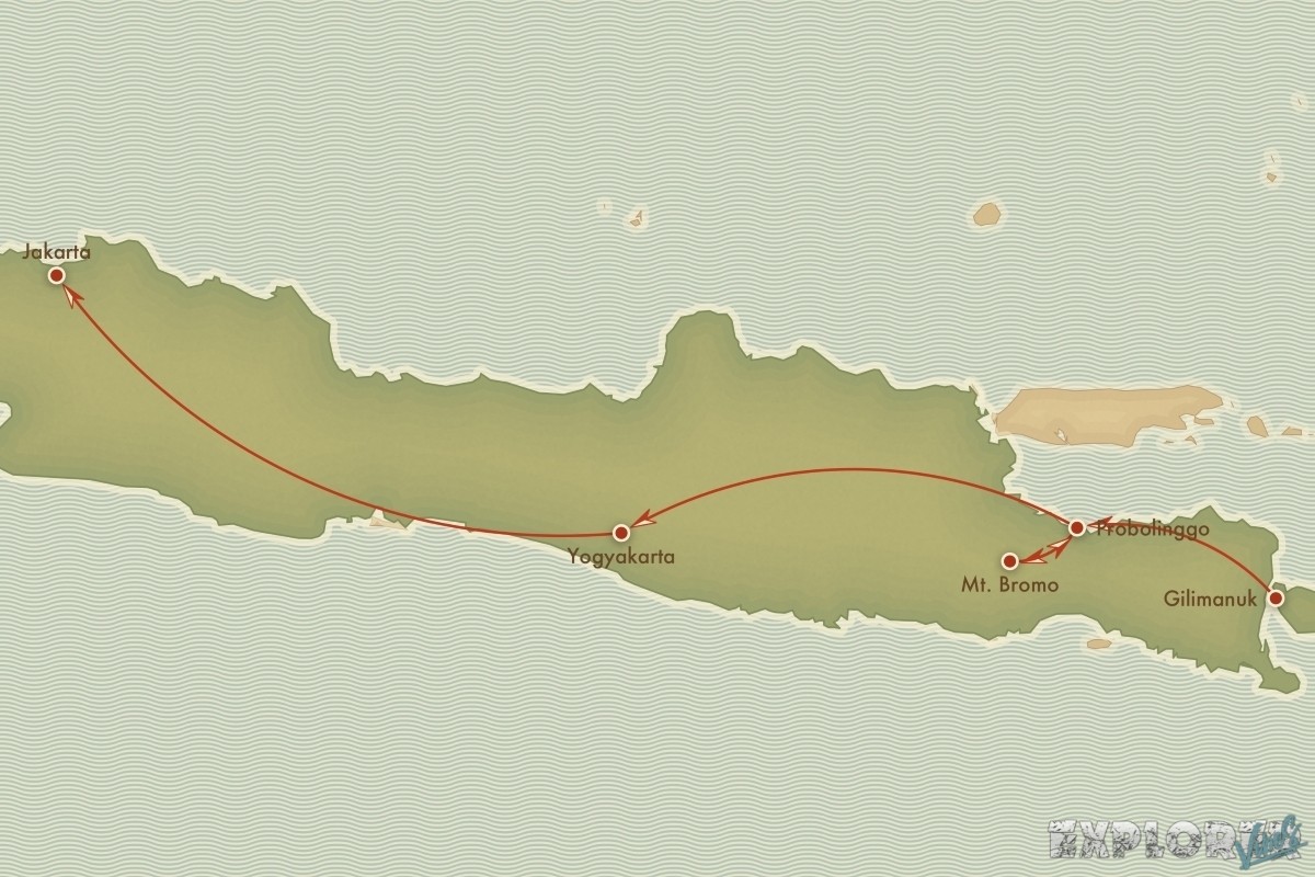 Route Indonesia Java Backpacker Backpacking Travel