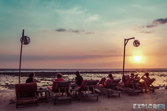 Indonesia Gili Trawangan Sunset Backpacker Backpacking Travel