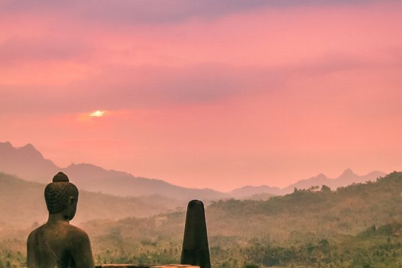 Indonesia Yogyakarta Borobudur Budda Sunset Temple Backpacking Backpacker Travel 2