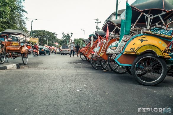 Indonesia Yogyakarta Rickshaw Backpacking Backpacker Travel 2