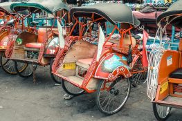 Indonesia Yogyakarta Rickshaw Backpacking Backpacker Travel