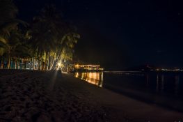 Panama Bocas Del Toro Isla Carenero Beach Night Backpacking Backpacker Travel