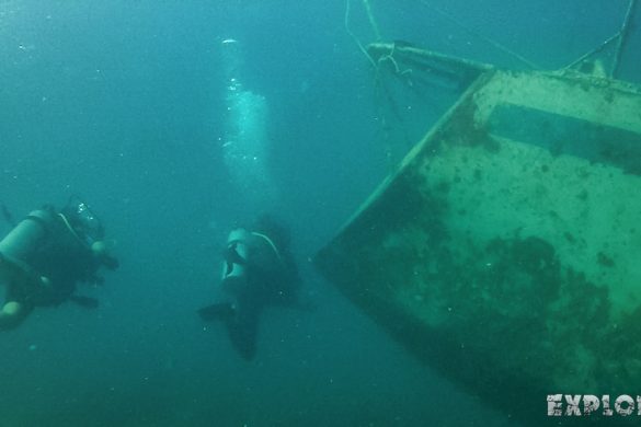 Panama Bocas Del Toro Scuba Wreck Divesite Lunchbox Backpacking Backpacker Travel 3