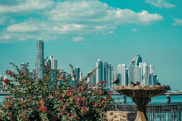 Panama City Casco Viejo Skyline Backpacker Backpacking Travel