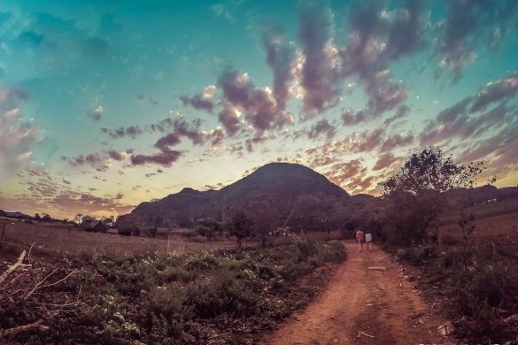 cuba vinales sunset backpacker backpacking travel
