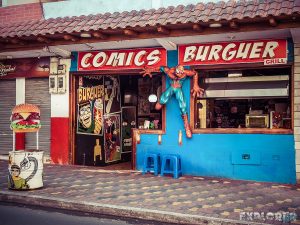 Ecuador Banos Burger Backpacking backpacker Travel