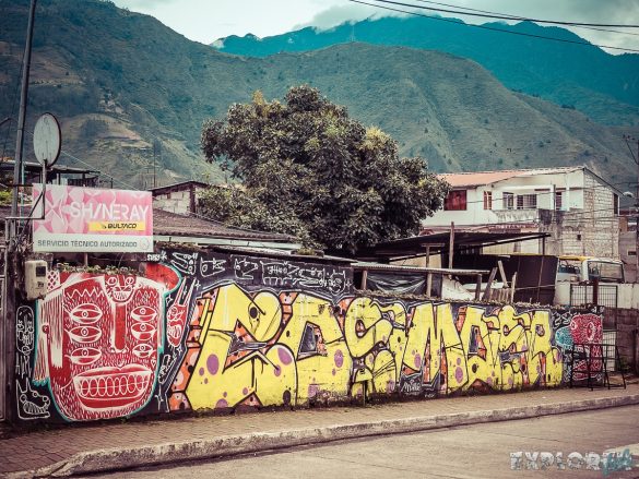 Ecuador Banos Graffiti Backpacking Backpacker Travel