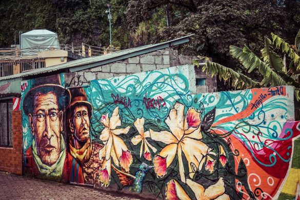 Ecuador Banos Graffiti Backpacking backpacker Travel