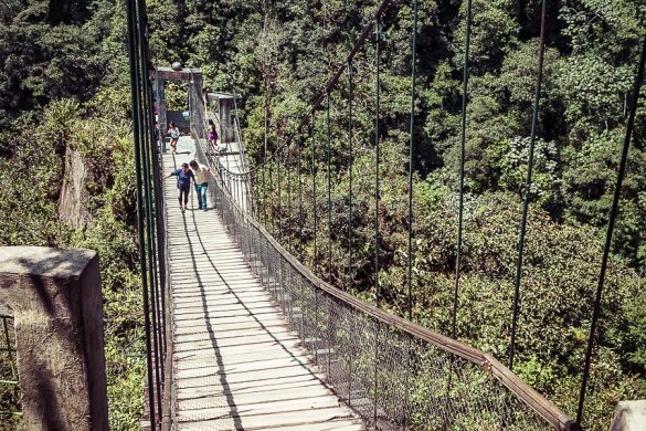 Ecuador Banos Pailon del Diablo Bridge Backpacking Backpacker Travel