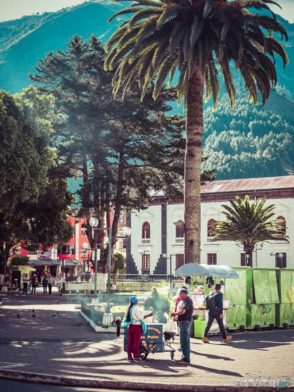 Ecuador Banos Street Backpacking backpacker Travel