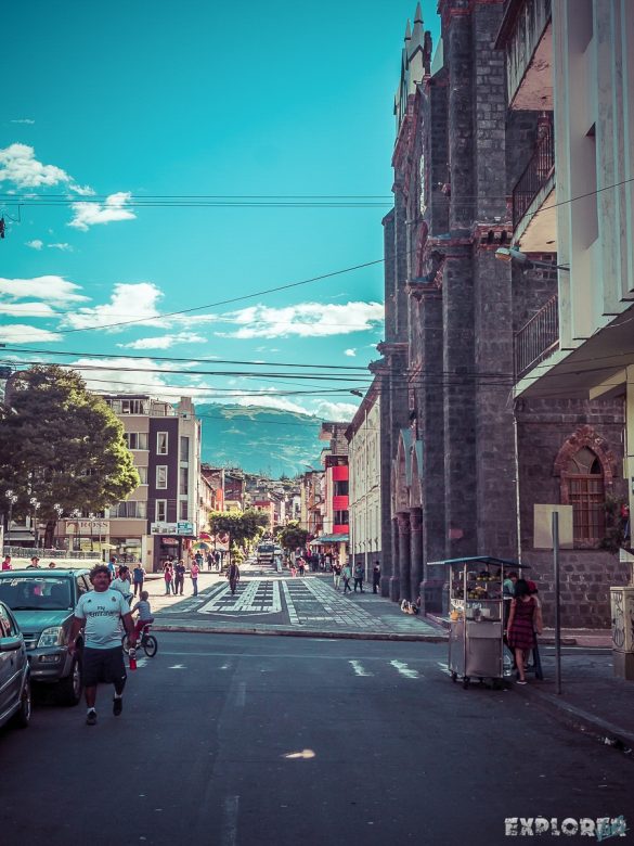 Ecuador Banos Street Backpacking backpacker Travel