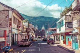 Ecuador Banos Street Backpacking backpacker Travel