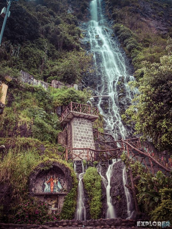 Ecuador Banos Waterfall Backpacking Backpacker Travel