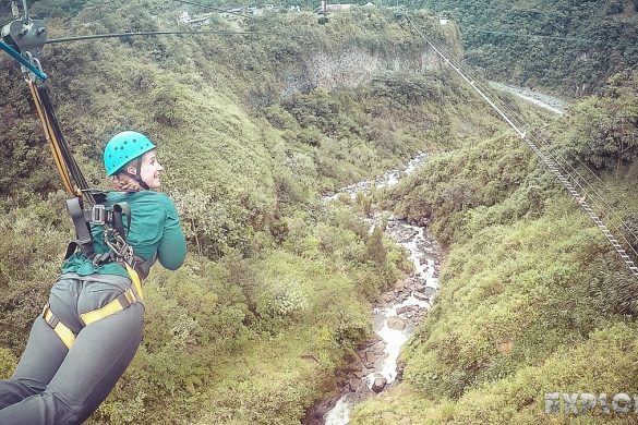 Ecuador Banos Ziplining Backpacking Backpacker Travel