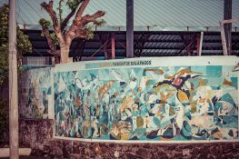 Ecuador Santa Cruz Galapagos Mural Backpacking Backpacker Travel