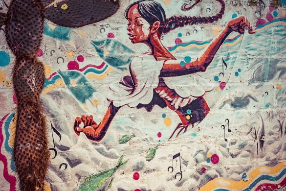 Ecuador Santa Cruz Galapagos Mural Backpacking Backpacker Travel