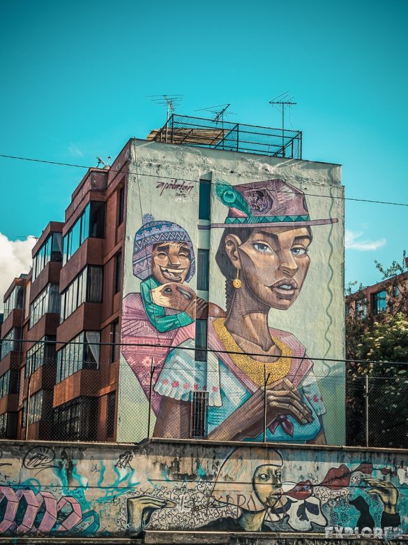 Equador Quito Alamor Mural Apitatan Detonarte Backpacking Backpacker Travel