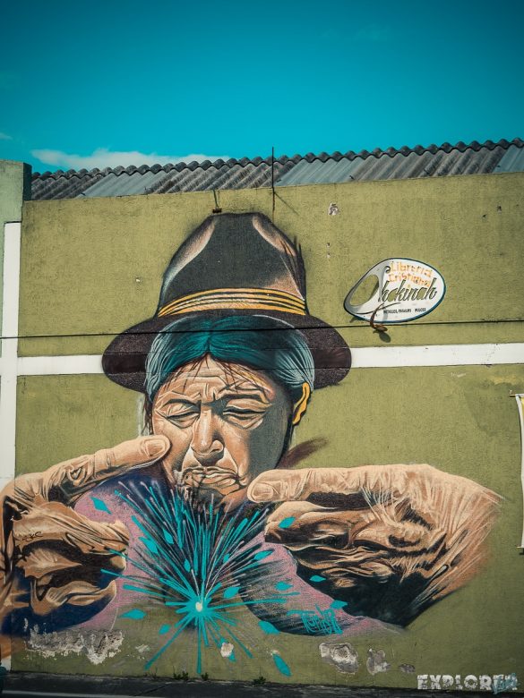 Equador Quito Alamor Mural Tenaz Backpacking Backpacker Travel