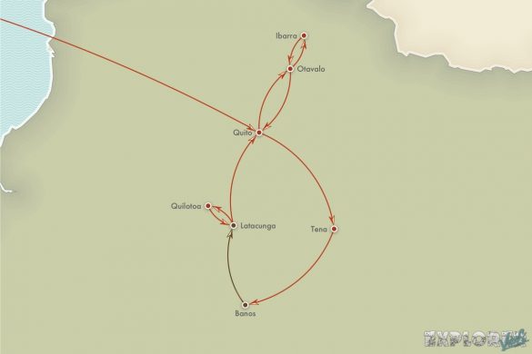 Route Ecuador Banos Latacunga Backpacker Backpacking Travel