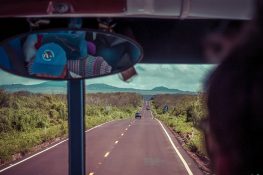 ecuador baltra galapagos bus backpacker backpacking travel