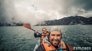 ecuador quilotoa lake kayak backpacker backpacking travel