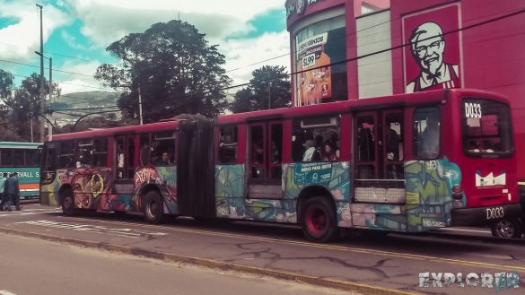 ecuador quito graffiti bus backpacker backpacking travel